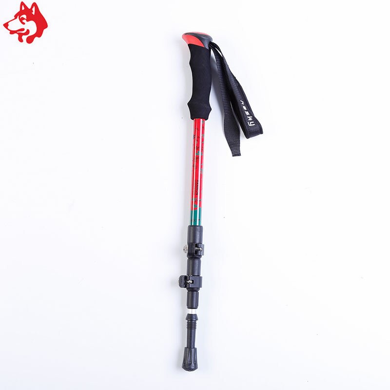 Yiwu, , bastones para caminar, palo de aluminio para escalada de montaña, bastones para senderismo de montaña alpenstock azul/rojo/amarillo