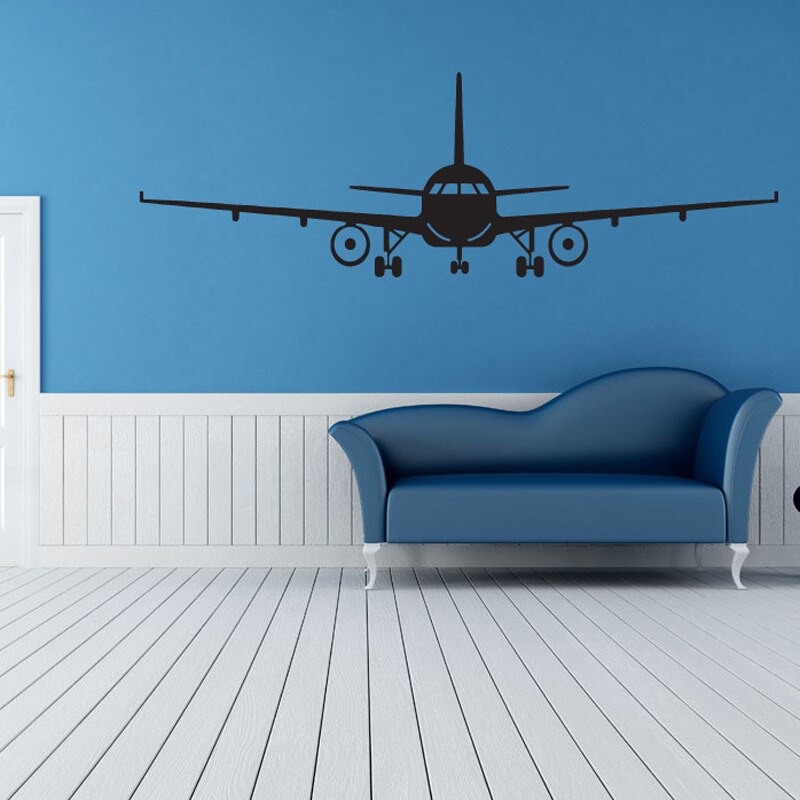 Large Airplane Wall Sticker 3D Home Decor Aircraft Art Decals living room bedroom Decoration for Kids Room Wallpaper Stickers