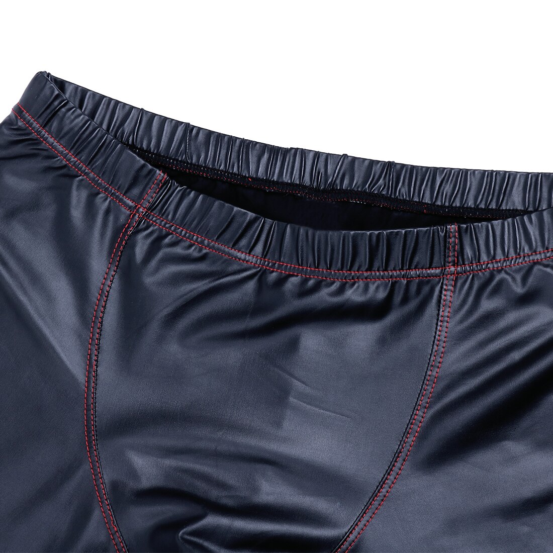 Homens correndo shorts de couro falso esporte shorts hommes masculino elástico cintura fina corte shorts verão exercício exercício ginásio collants