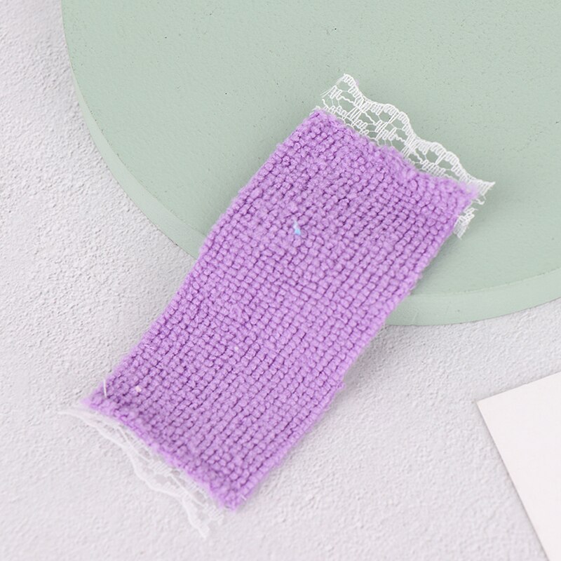 1/12 Mini Bathroom Hand Towel Model Toys Dollhouse Miniature Accessories Diy Furniture Toy: PP