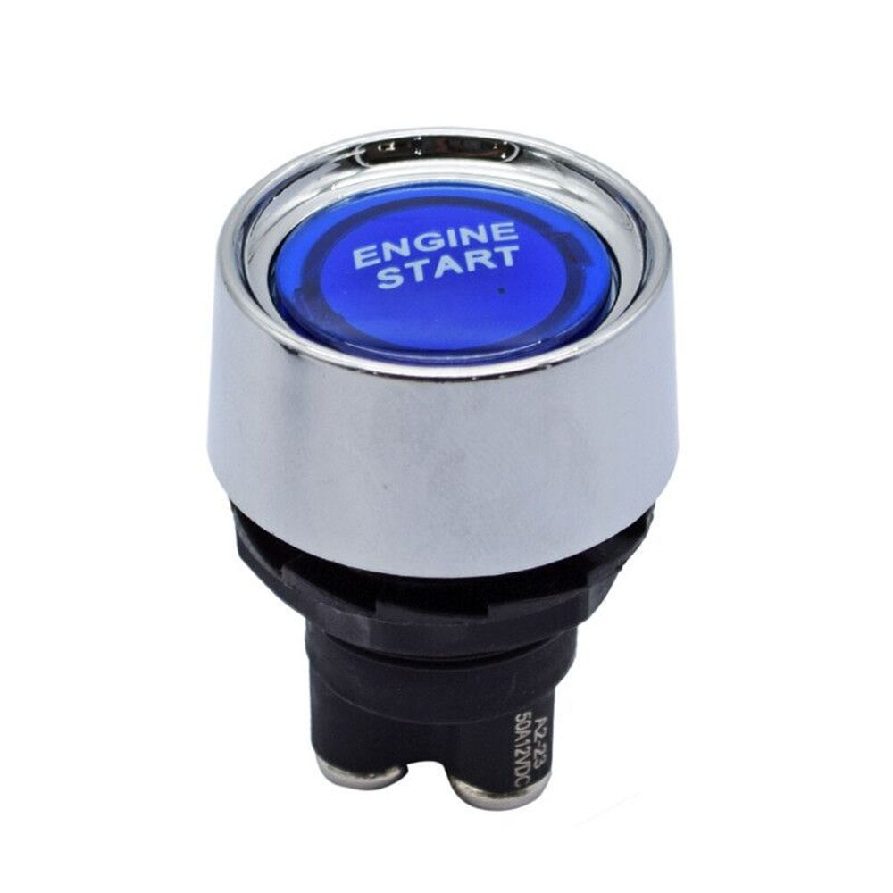 12V/24V 50A Auto Motor Startknop Keyless Startknop Ontsteking Starter Auto Motor Start Knop auto Accessoires Rood/Blauw