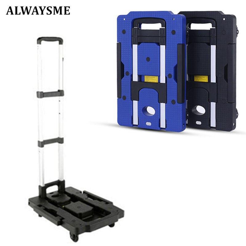 Alwaysme Opvouwbare Bagage Trolley Winkelwagen Voor Reizen En Winkelen