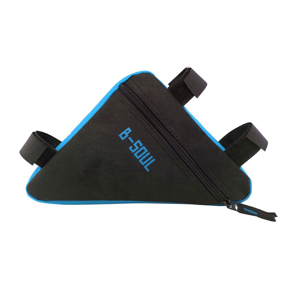 Bike Bicycle Cycling Bag Front Tube Frame Phone Waterproof Bicycle Bags Triangle Pouch Frame Holder Portable Bycicle Accessories: Blue