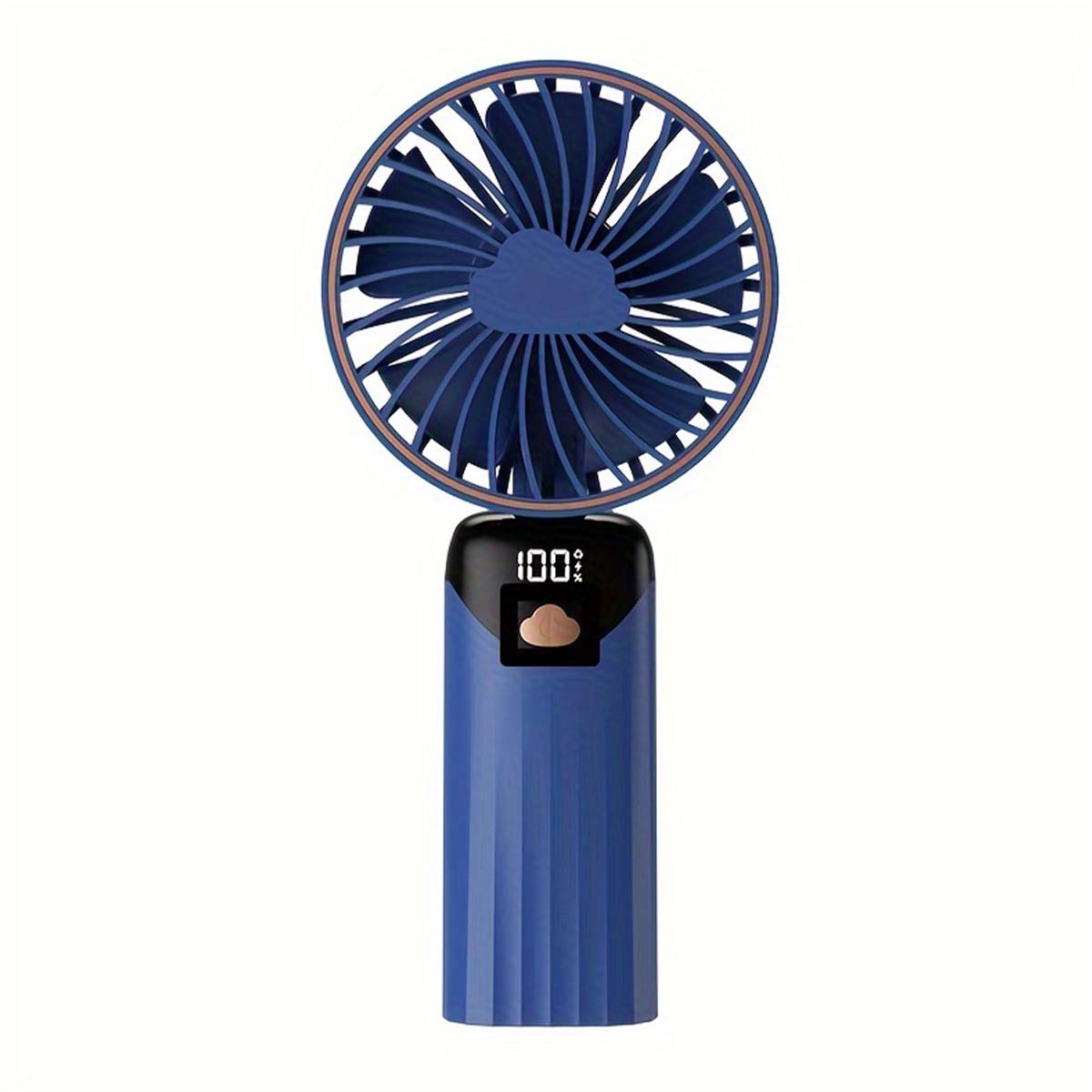 Ventilador eléctrico portátil, aire acondicionado, Mini enfriador, ventiladores de mano recargables para el hogar, Aire libre, cuchillas de acondicionamiento Usb: Azul