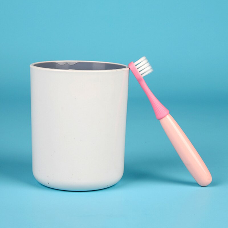 3 ensembles de 3-5 ans petit champignon Silicone brosse tête dessin animé Superfine doux cheveux brosse à dents