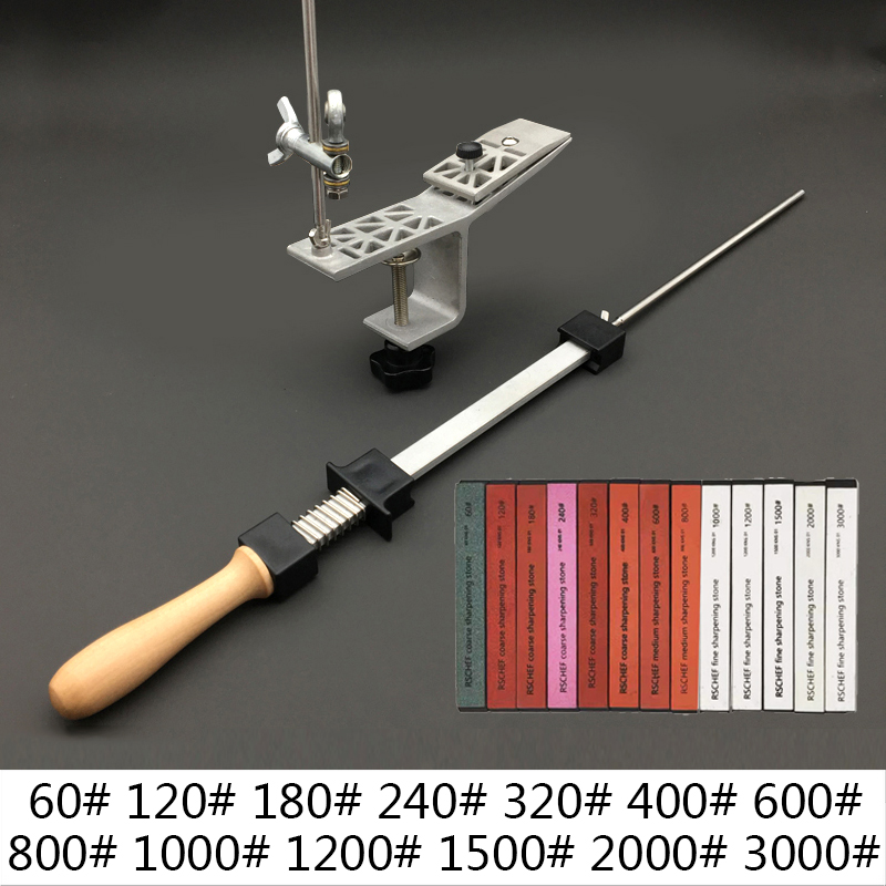 Fixed Knife Sharpener Sharpening stone Kitchen Sharpening system Angle Honing Diamond Grinder 80-3000# Whetstone: GT-13R