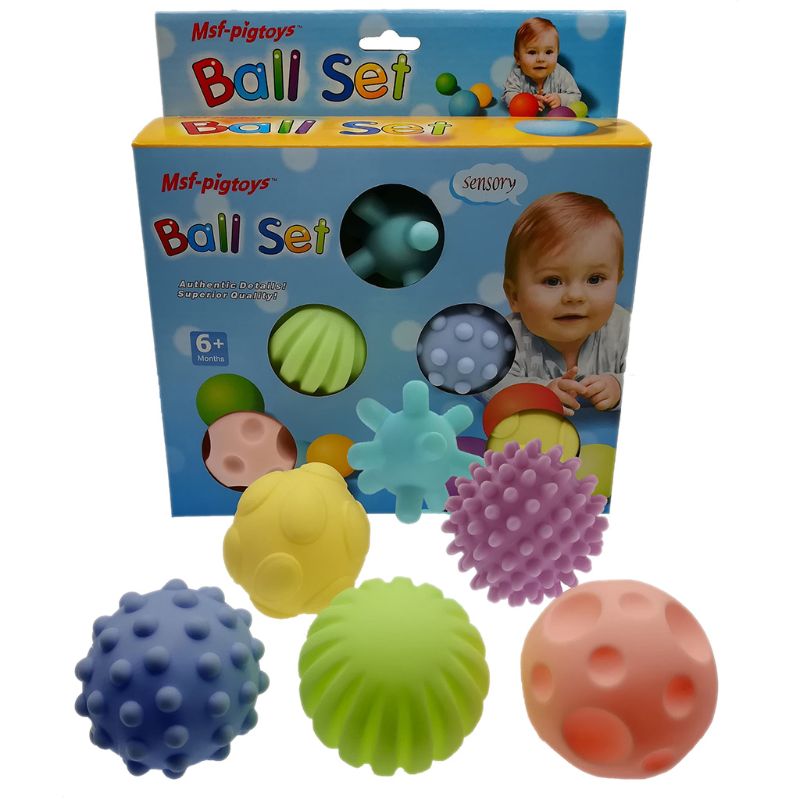 Strukturierter mehrballanzug, taktiler sinnesball, badeball, baby-greifball, sinnesball, geeignet für kleinkinder und babys: C