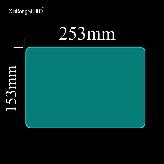 Dla 11,6 11 10,6 10,4 10,1 10 9,6 8 7,85 7-calowy tablet z Androidem Folia ochronna ze szkła hartowanego Uniwersalny rozmiar: 235 * 165 mm: Grey