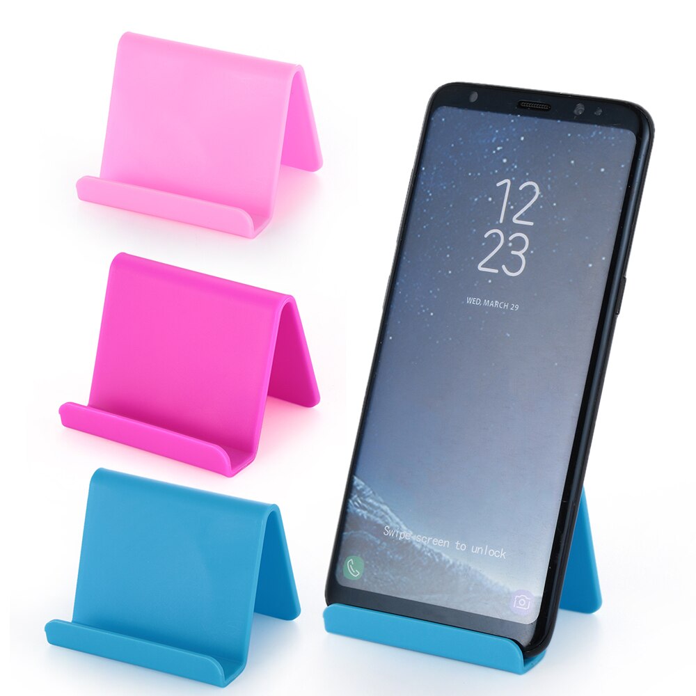 Snoep Kleur Universele Mini Smart Telefoon Tafel Desk Mount Stand Phone Holder Beugel Voor Mobiele Mobiele Telefoon Tabletten Lui Beugel