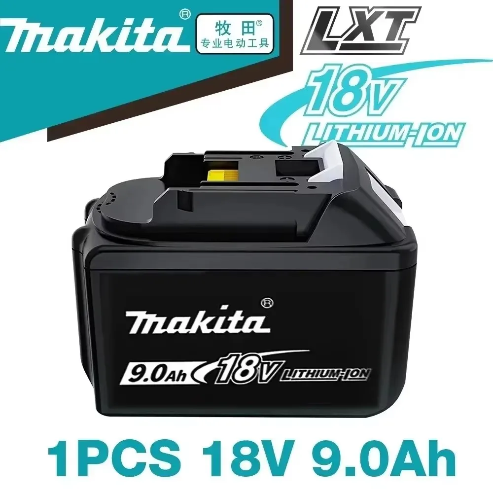 🪫 100%  aitoa 18v makita 6ah/5ah makita akulle  bl1840 bl1830b bl1850b bl1850 bl1860 bl1815 vaihto litiumakku🏅: Oranssi/musta