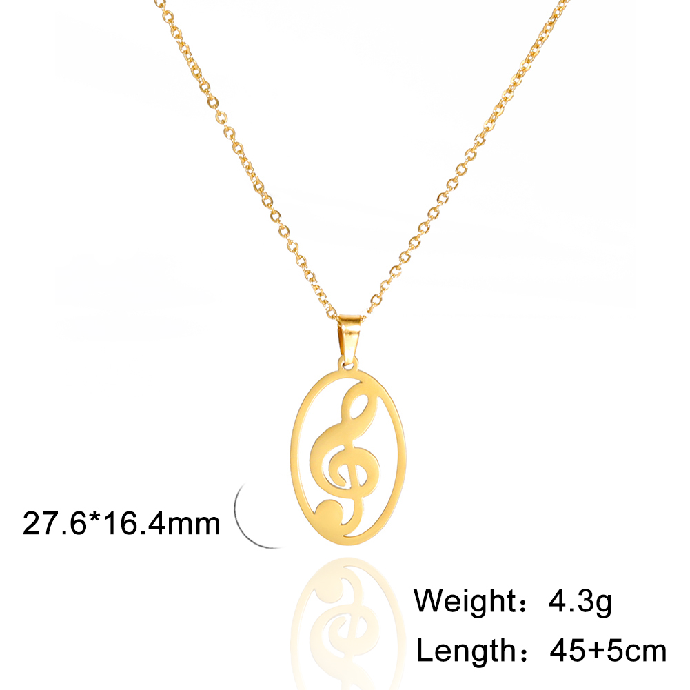 Lucktune Muzieknoot Hart Van Treble Sleutel Hanger Ketting Voor Vrouwen Rvs Liefde Muzikale Symbool Ketting Ketting Sieraden: Antique Bronze Plated