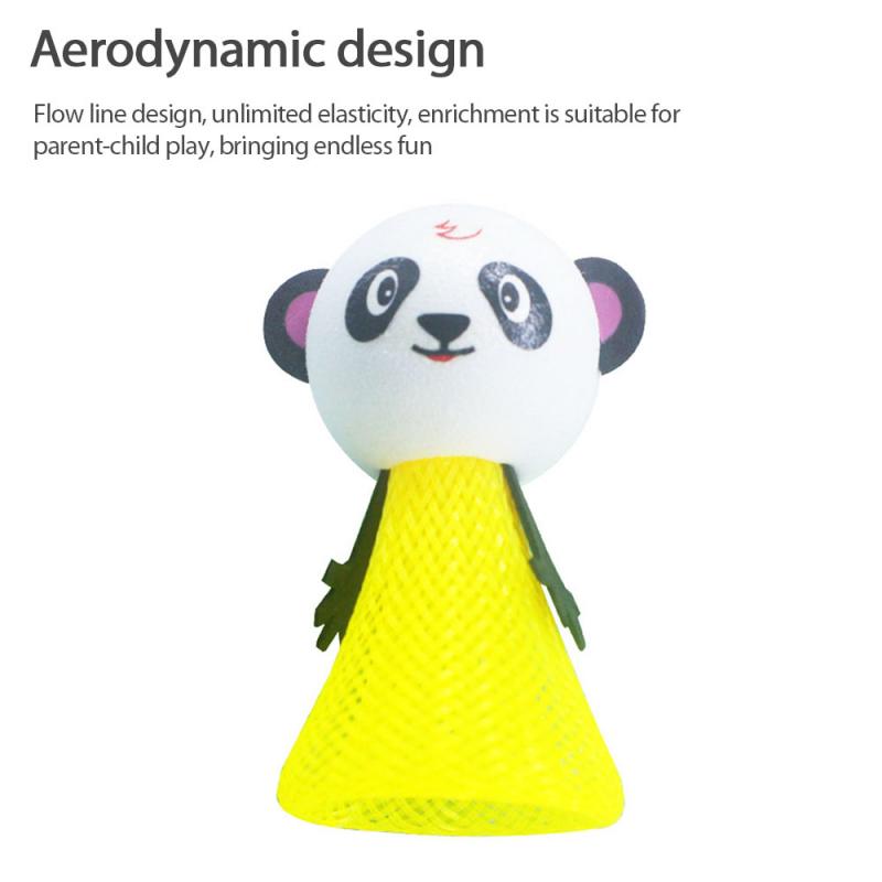 1Pc Kinderen Grappig Bounce Pop Speelgoed Panda Pop Creatieve Lente Hele Persoon Speelgoed Leisure Voor Kids Willekeurige Kleur
