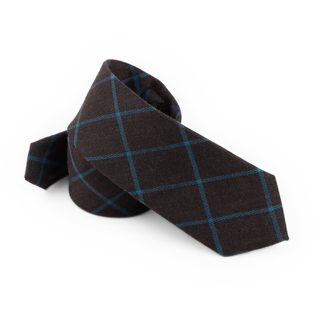 6Cm Stropdas Ties Voor Mens Pak Trouwjurk Slanke Tie Gravata Business Plaid Lattice Hals Stropdas Cravate: 8401 Black