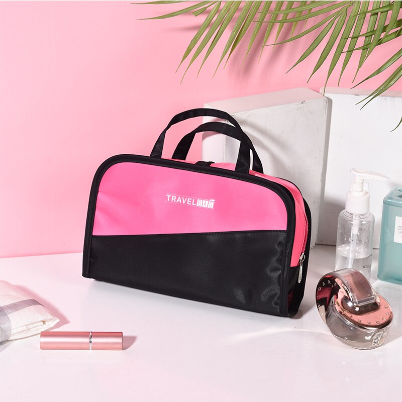 Leuke 2 In1 Cosmetische Tas Waterdichte Pvc Make Borstel Tas Vrouwen Reizen Beauty Pouch Make Up Organizer Make Gevallen Schoonheid tassen: Clear