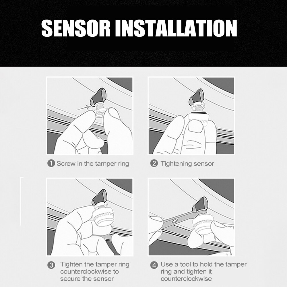 Bluetooth 4.0 tpms universal ekstern dæktryk sensor understøtter ios android telefon dæktryk sensor kontrol efter app