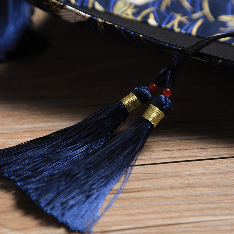 1 pc Der Antike Chinesische Stil Künstler Pinsel Tasche Wrap 10 Löcher Baumwolle Charateristic Muster Quaste Anhänger L S größen