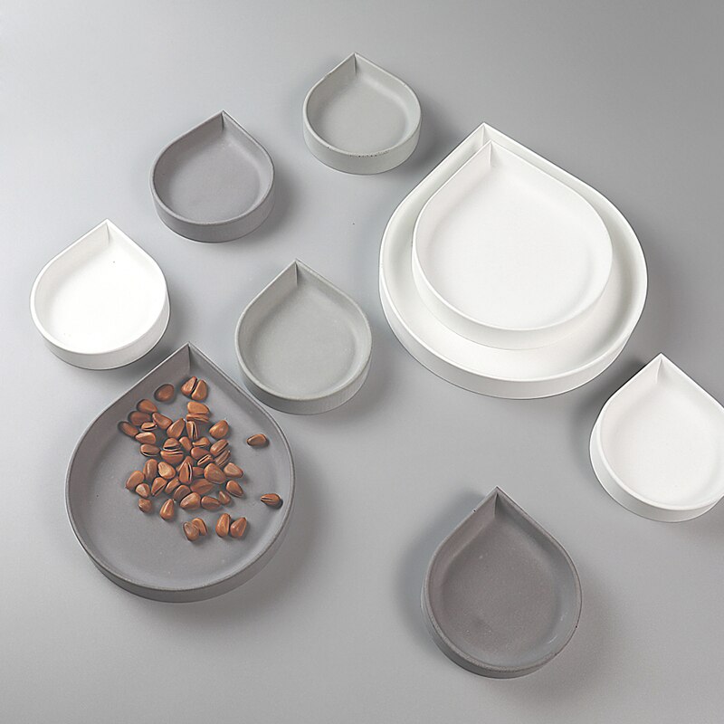 Tray mold storage box combination silicone mold cement plaster place piece water home storage tray silicone mold