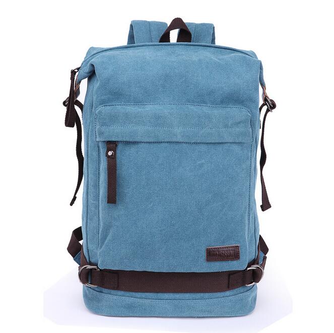 070717 mannen casual canvas rugzak dubbele schoudertas: C1