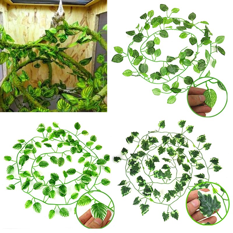 1PC Jungle Vines Terrarium Decor Artificial Vine Lizards Flexible Bendable Jungle Climber Reptile Pet Vivarium decorate