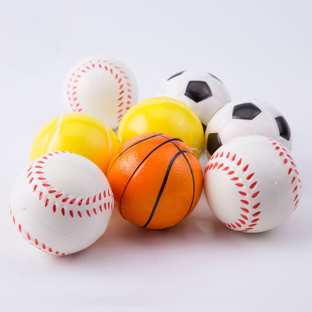 Hånd basketball baseball fodbold tennis træning blød elastisk squuze stressaflastning bold barn lille bold legetøj voksen massage legetøj