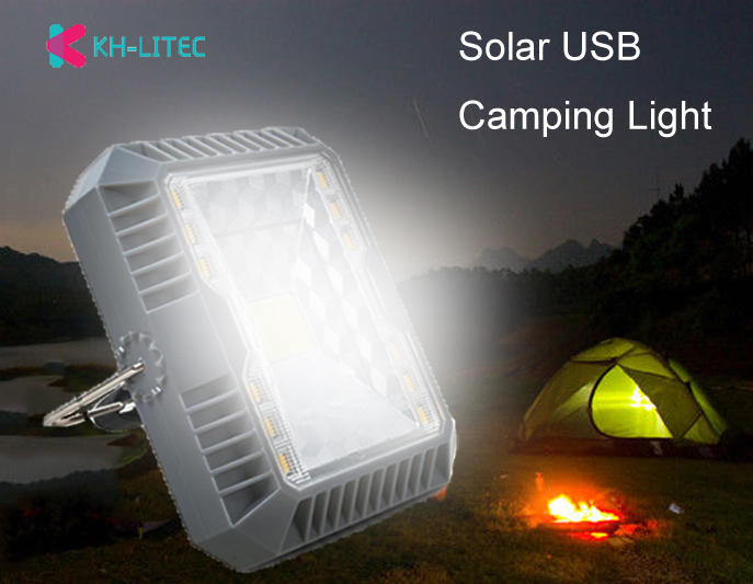 Portable Lanterns Camping Light Solar USB Charging Flashlight Camping Tent Light Outdoor Portable Hanging Lamp Solar Led Lanter
