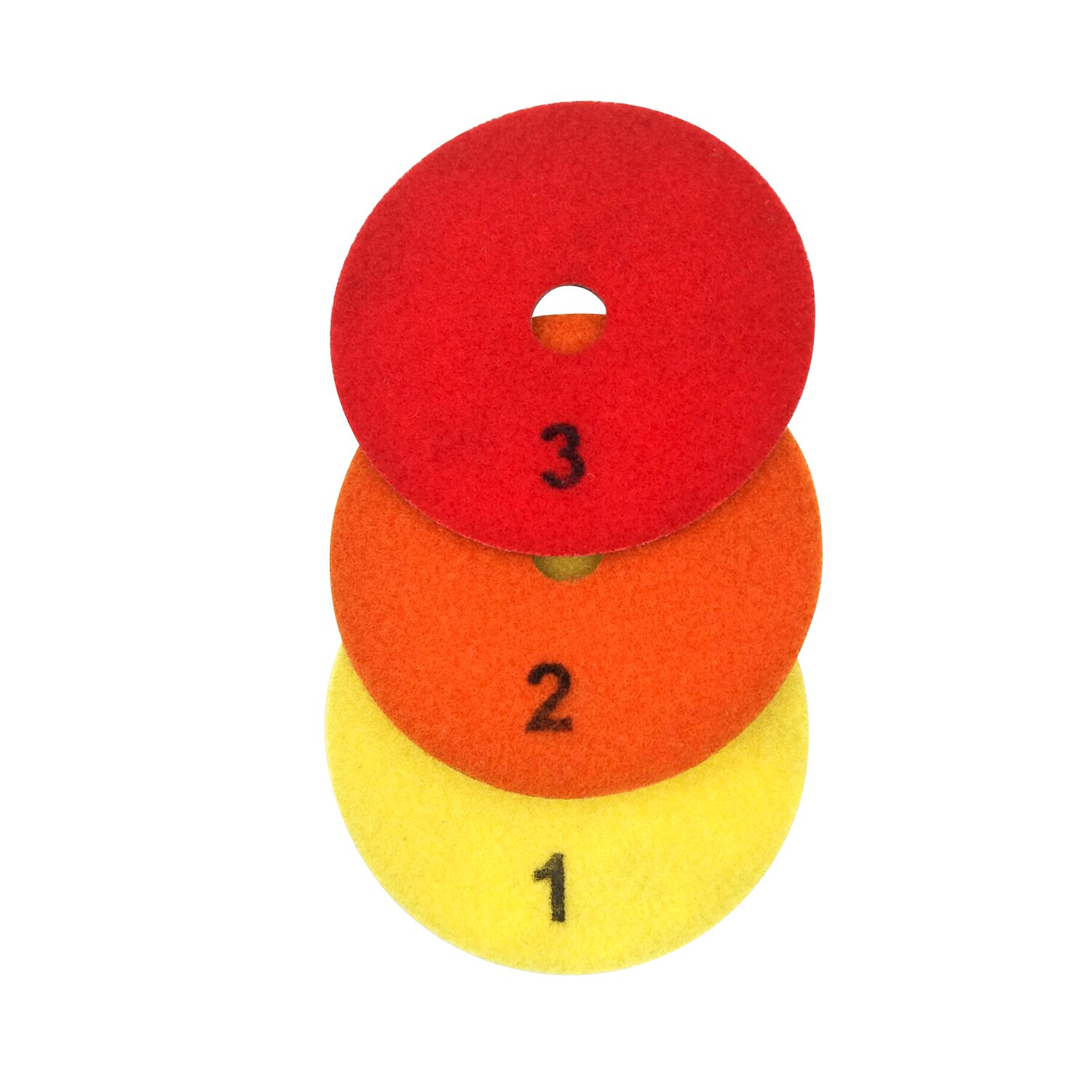 3PCS/Set 4 Inch 100mm Dry/wet Diamond 3 Step Polishing Pads Diamond Granite Polishing Tool Marble Concrete Grinding