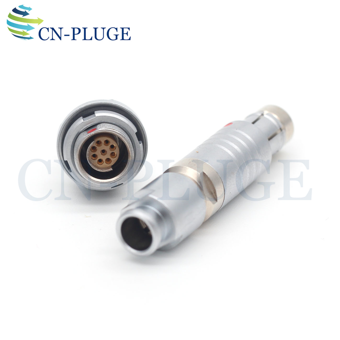 Compatible With Fischer 102 0F 2 3 4 5 7 9-Pin Metal Push-Pull Self-Locking Connector Half Moon Positioning Plug And Socket