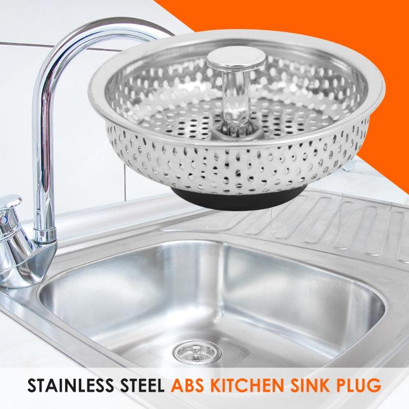 Mesh Rvs Keuken Gootsteenzeefje Stopper Afval Plug Sink Filter Badkamer Basin Sink Drain Gootsteenzeefje Ontdoener Plug
