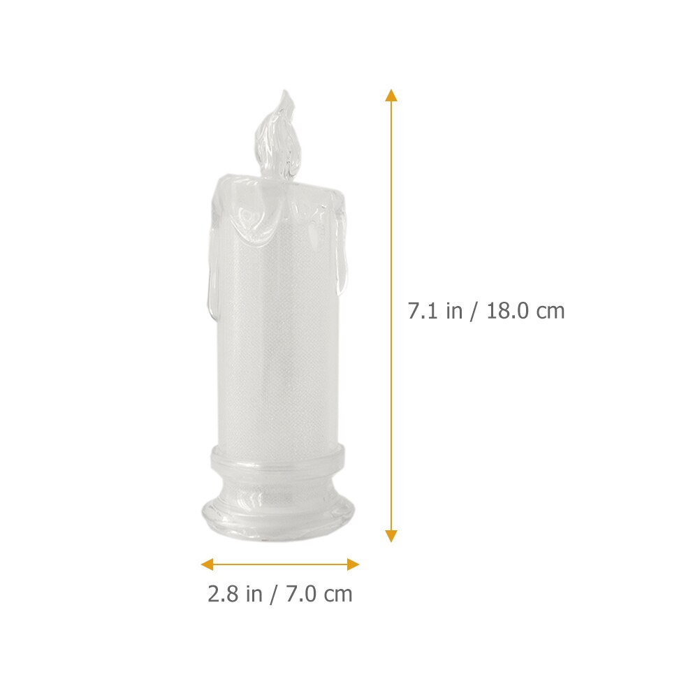 Veilleuse en forme de bougie, 2 pièces, éclairage de Table, accessoire de photographie, décoration de la maison