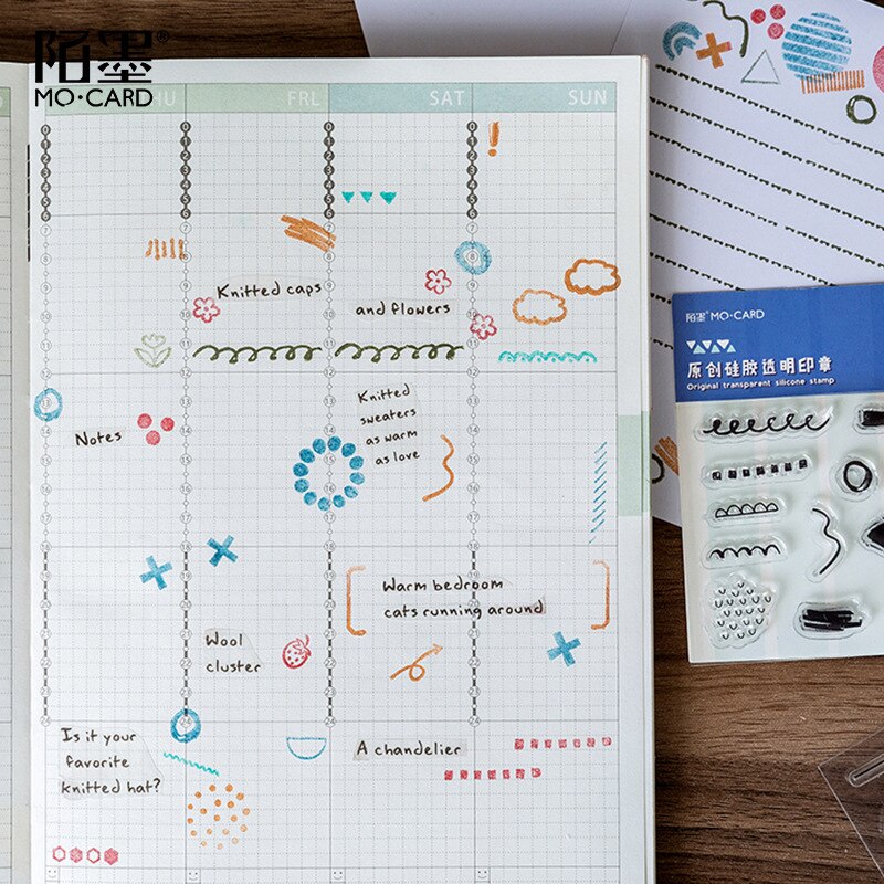 Cute Rubber Stamp Transparent Silicone Seal for DIY Scrapbooking Photo Album Diary Decorative Stamp Crafts School Office Supply