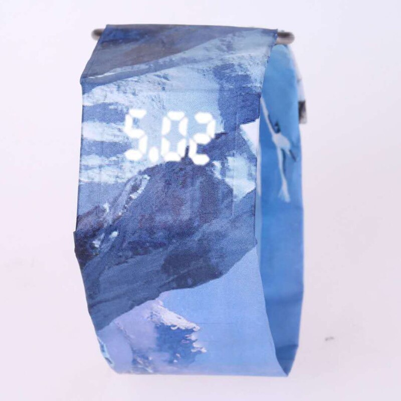Kreative Papier Uhr LEDClock Tyvek Wasserdichte Zeitung Strap Digitale Uhren Sport Uhr Relogio Feminino Paar Uhr Unisex: 08