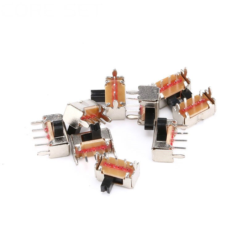 20Pcs Interruptor on-off mini Slide Switch SK12D07VG3 3pin 1P2T 2 Position toggle switch Handle length:3MM