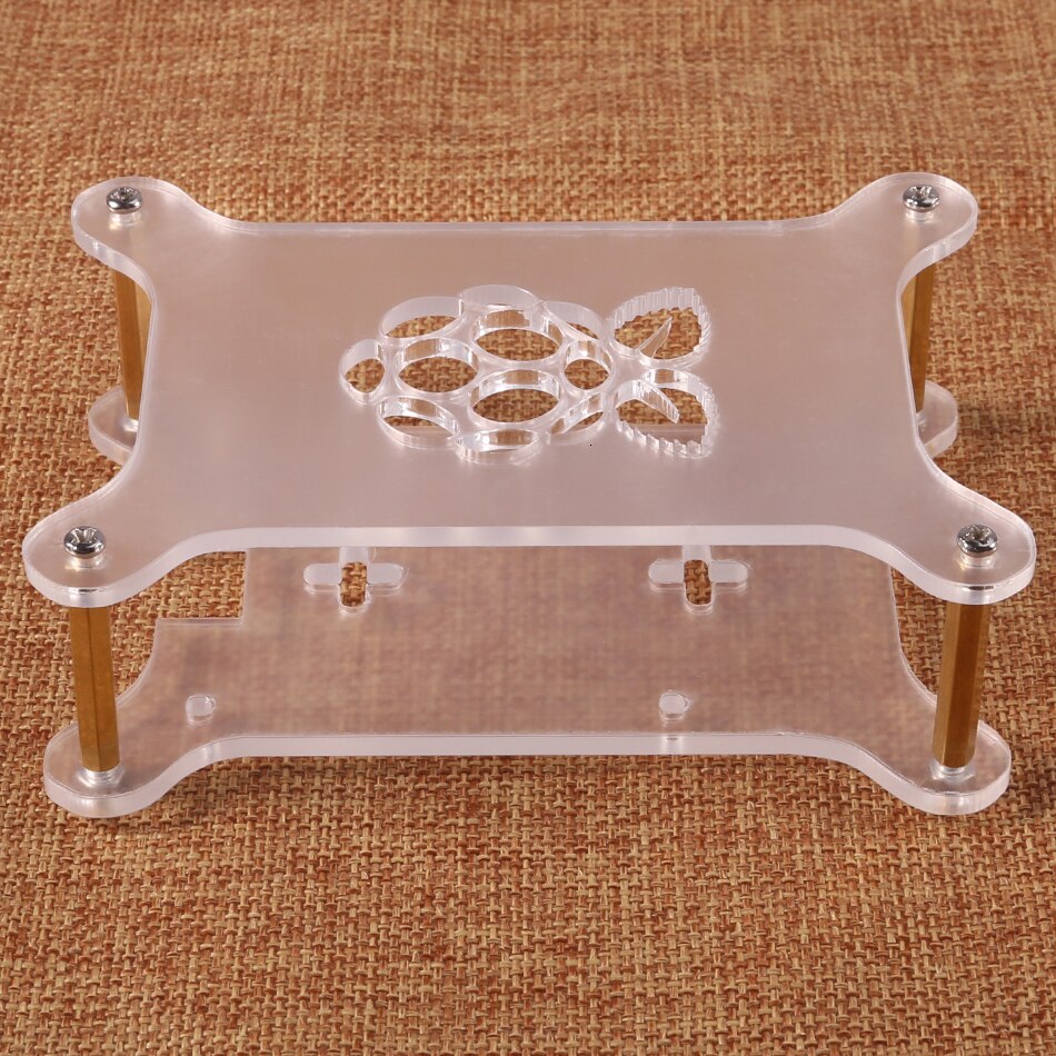 Raspberry Pi 4 Case Acryl Case Stapelbaar Hond Bone Box Clear Behuizing Past Raspberry Pi 3 Model B 3B Plus 2B 4B