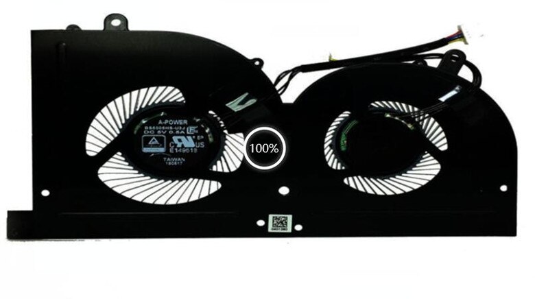 ventilador de refrigeración para MSI GS62, GS63VR, GS63, GS73, GS73VR, MS-16K2, MS-17B1, Stealth Pro, CPU, BS5005HS-U2F1, GPU, Enfriador de BS5005HS-U2L1