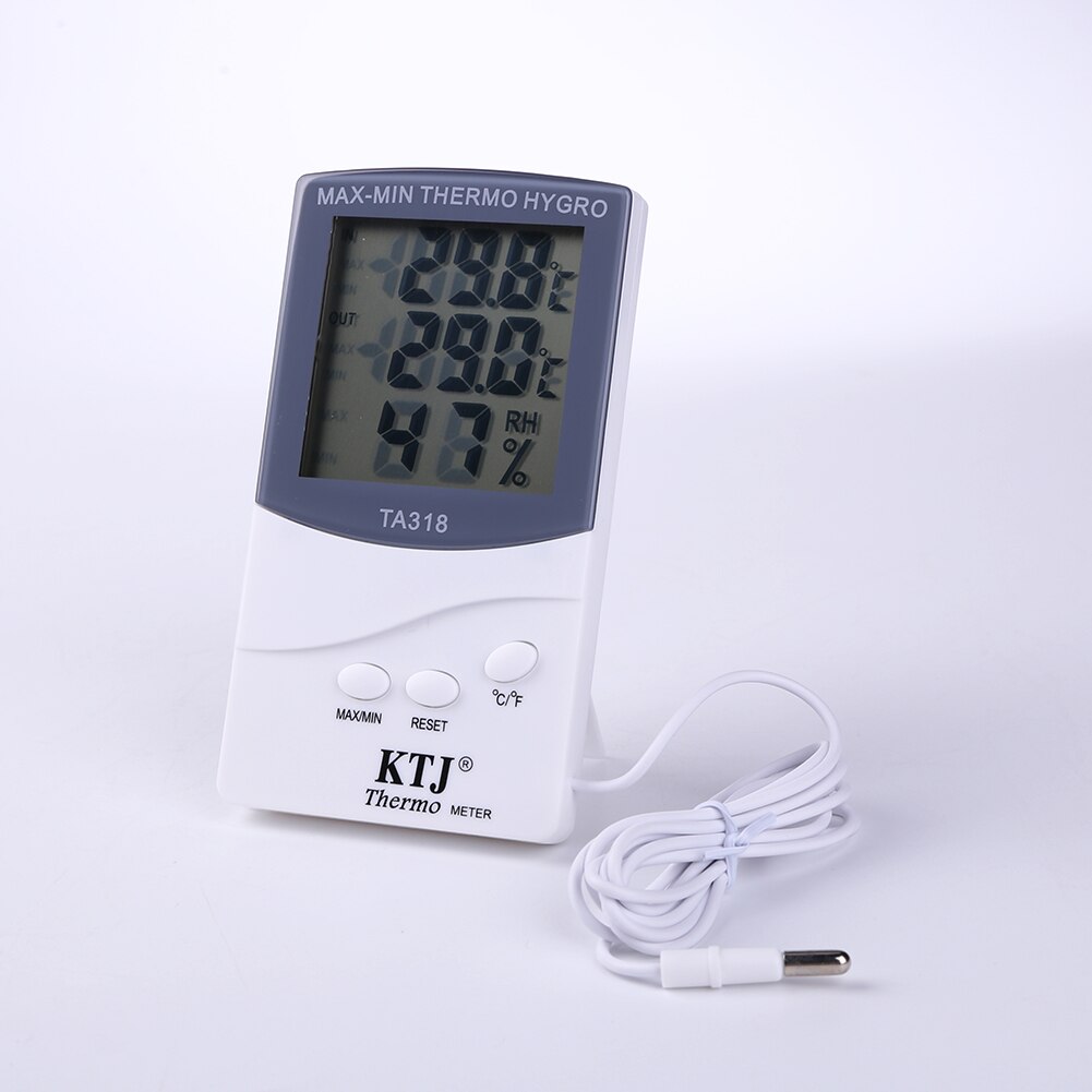 Indoor Outdoor Digital LCD Thermometer Hygrometer Temperature -50 to 70 Centigrade Termometros Digitales 12.5 x 7.0 x 1.92cm
