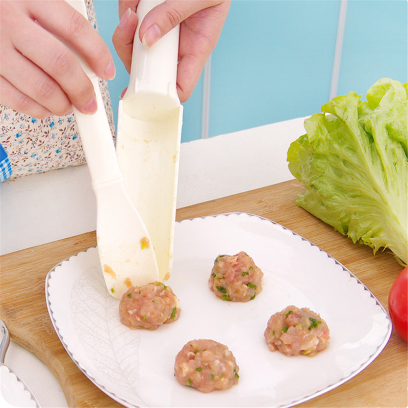 1 set Handig Gehaktbal Maker Nuttig utenisls Pattie Gehaktbal kip Bal Hamburger Set DIY Thuis Koken Gereedschap Keuken Accessoires