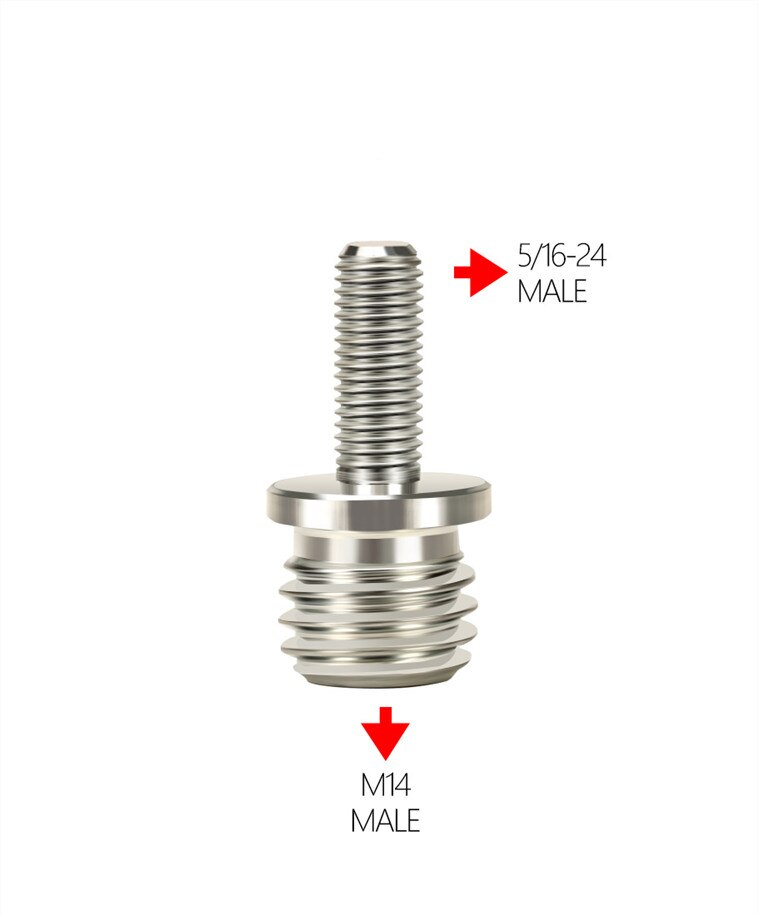 Adaptador de taladro de pulido, adaptador de cambio de rosca, vástago redondo, LIJADORA Orbital, pulidora, almohadilla de lijado, adaptador de taladro M14: M14 to 516-24