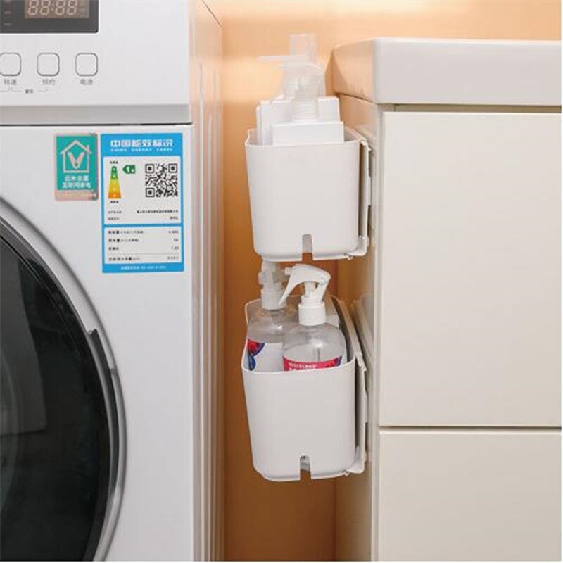 Kitchen Organizer Cabinet Basket for Seasoning Multifunctional Hanging Storage Box Wall Mounted Drawer Rack