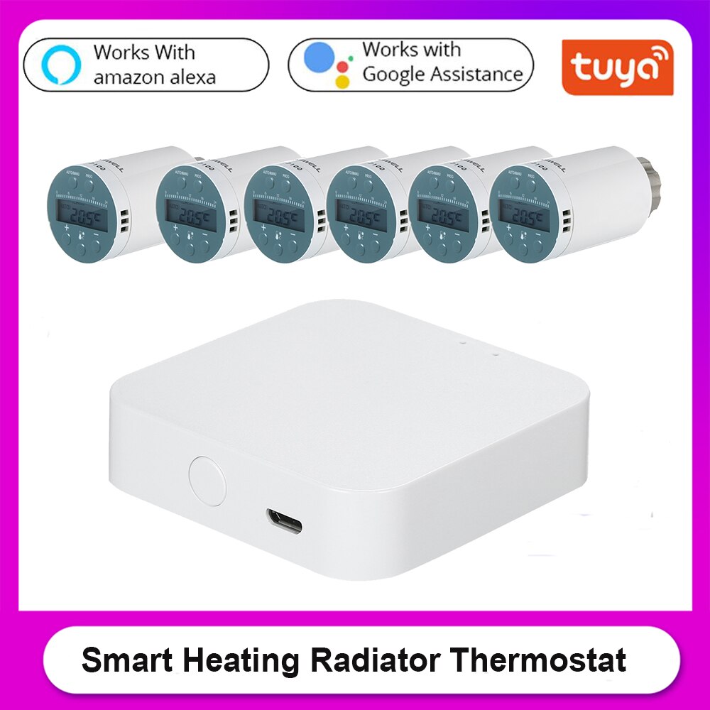 SEA801-ZIGBEE Wifi Thermostat Controller Heating Accurate TRV Thermostatic Smart Radiator Valve Programmable Remote Controller