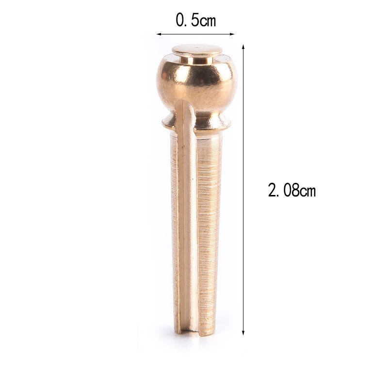 6 Pieces/lot Guitar Strings Nail Metal Acoustic Guitar Bridge Pins Brass Guitar Strings Fixed Cone String Pins String Nails