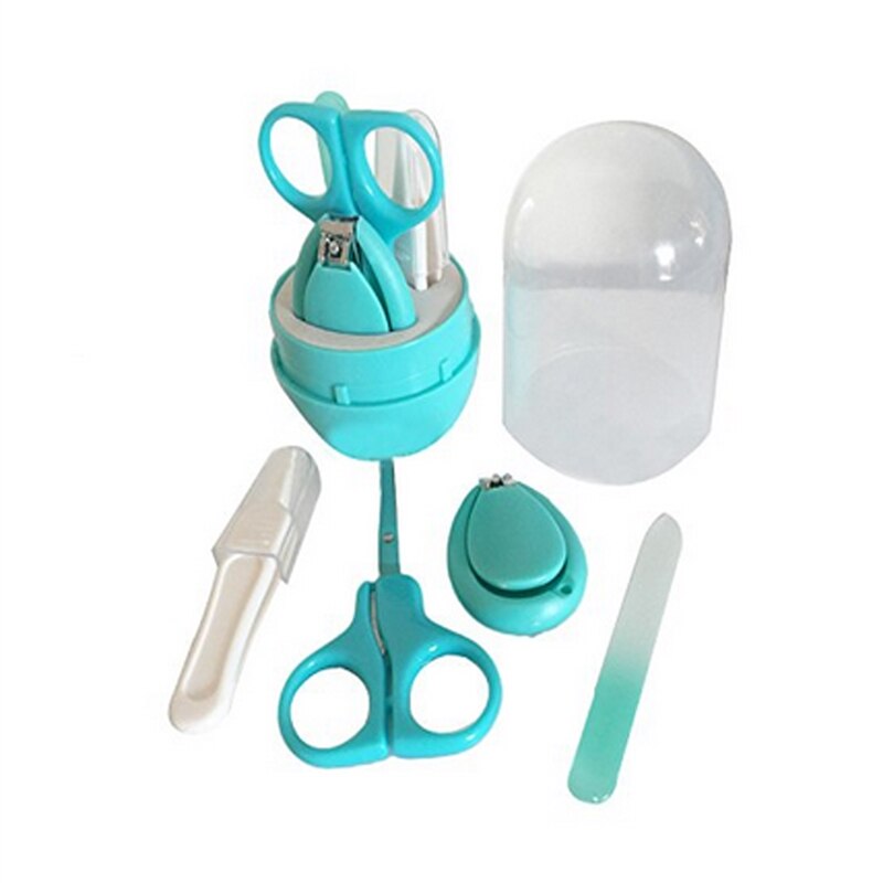 4 pièces bébé coupe-ongles Kit de soins de santé Kit de soins de santé Portable -né bébé Kit de toilettage coupe-ongles ensemble de soins de sécurité: Green