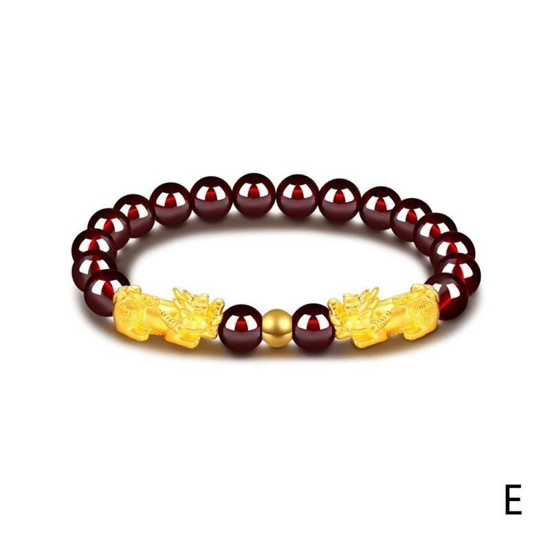 Bixie Energie Armband Voor Mannen Vrouwen Rijkdom Lucky Sieraden Rode Onyx Natuurlijke Armbanden Granaatappel Dappere Stone Troepen Bea S9K0: E