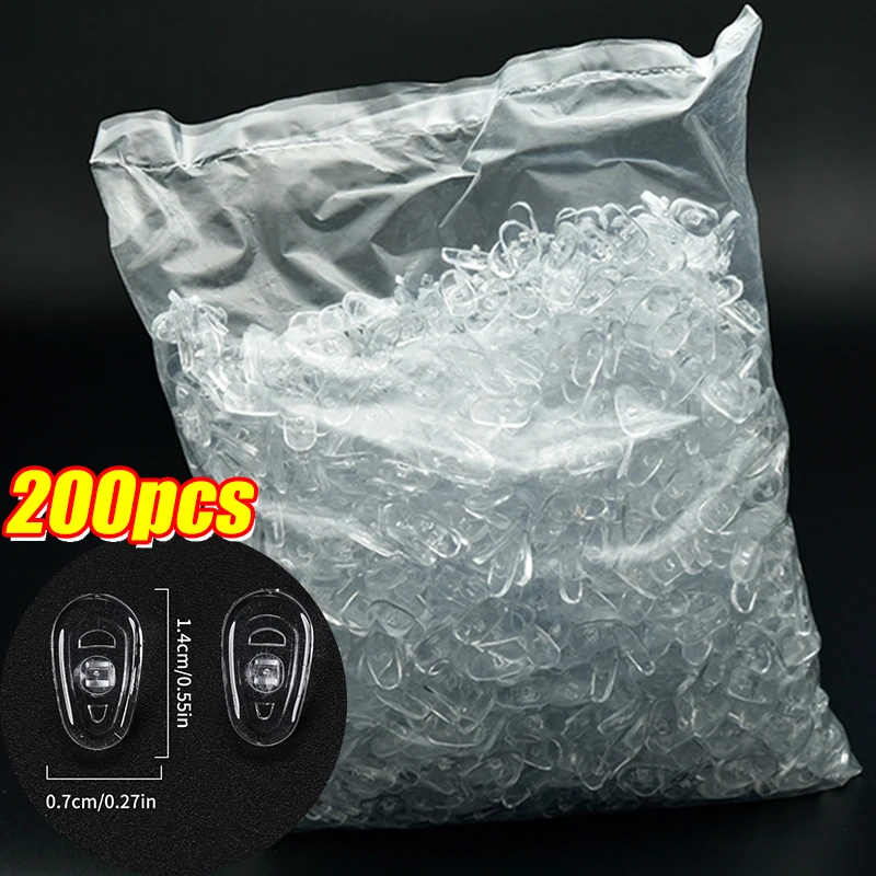 DIY Luchtkamer Helder Ovaal Lenzenvloeistof Neusbeugel Siliconen Neuspads Brillenbeugel Anti Zonnebril Brilaccessoires: Black