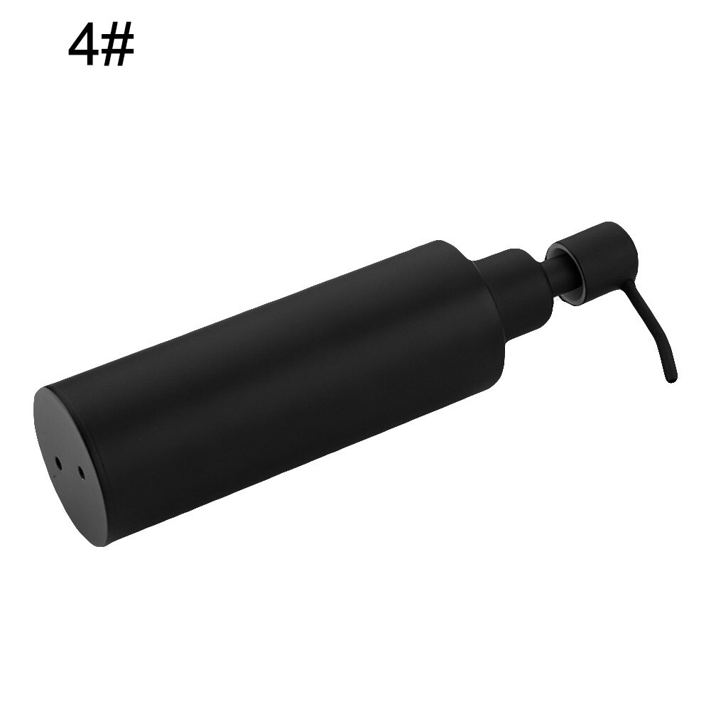 200ml Wall Mounted Pumps Stainless Steel Lotion Pump Home Bath Black Coated Boston Round Soap Dispenser Bathroom Supply: 4