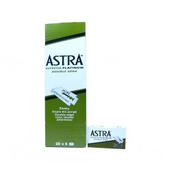 100 Uds 100 Astra hoja de afeitar superior de platino con doble filo de seguridad, afeitadora, cuchilla de afeitar