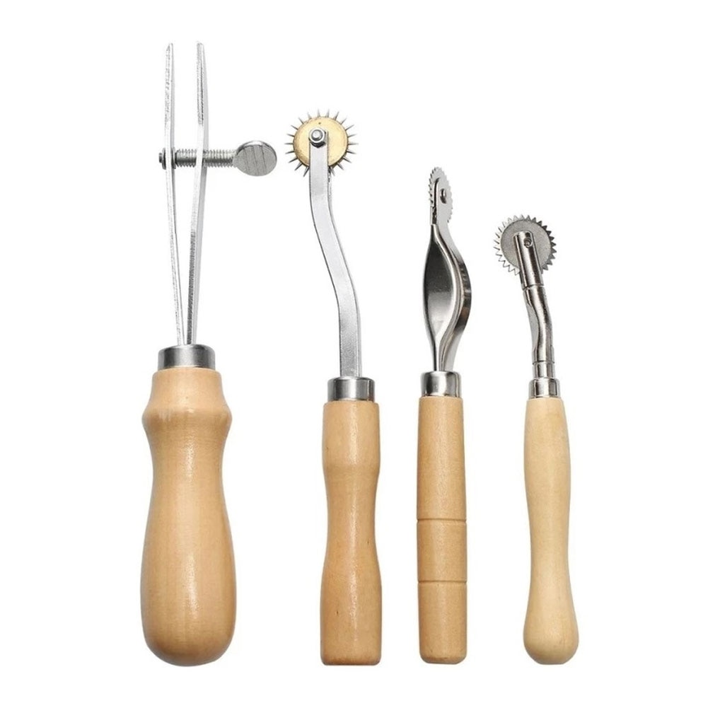 37PCS Leather Craft Tools Kit Hand Sewing Stitching Punch Carving Work Saddle Leathercraft Accessories DIY Tool
