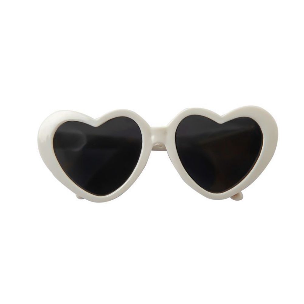 Kunststoff Haustier Accessoires Haustier Brille für kleine Katze Haustier Produkte Katze Auge-tragen Haustiere Party Dekor Katze Brille Katze Sonnenbrille: Weiß