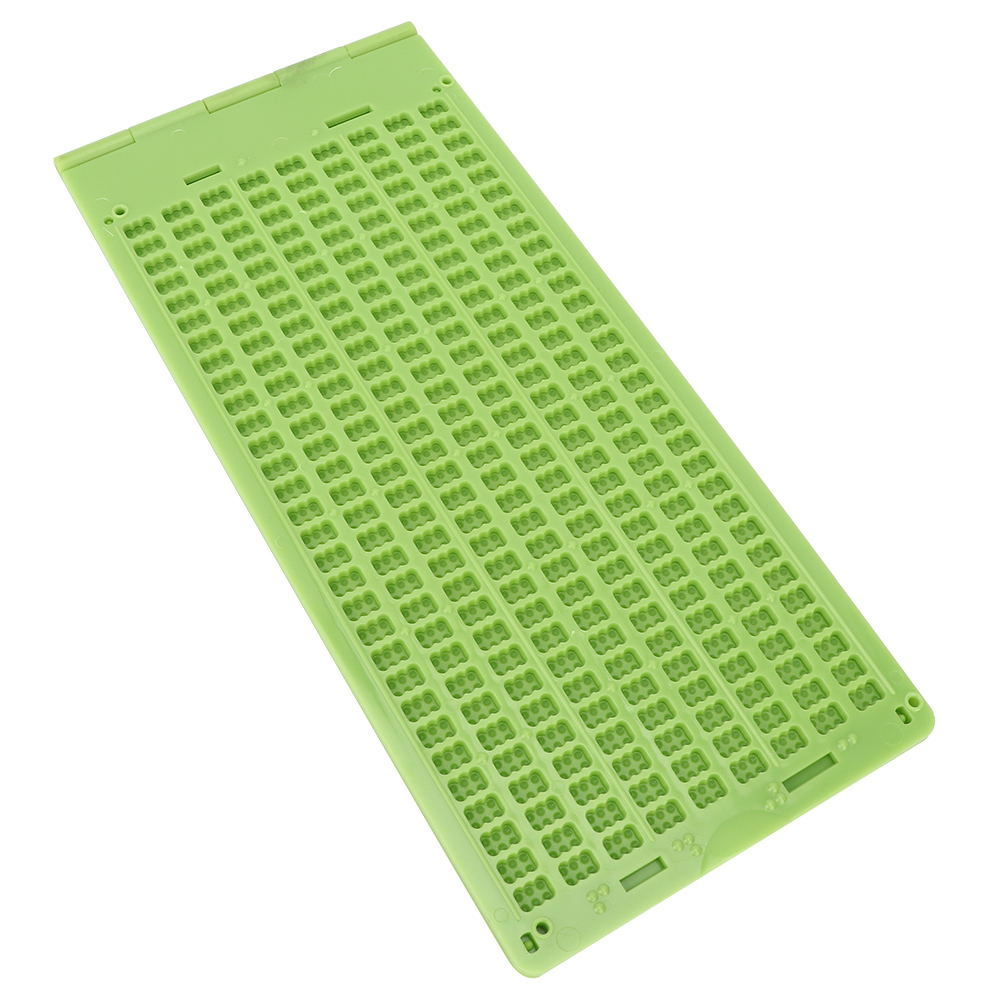 Braille skriveskifer braille læringsværktøj adgang til bærbar braille skriveskifer med stylus med 9 linjer 30 celler