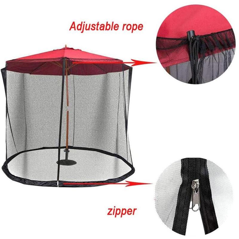 Outdoor Patio Umbrellas With Various Specifications Mesh Cover Mosquitoes To Prevent Roman To Install Umbrellas S8M2