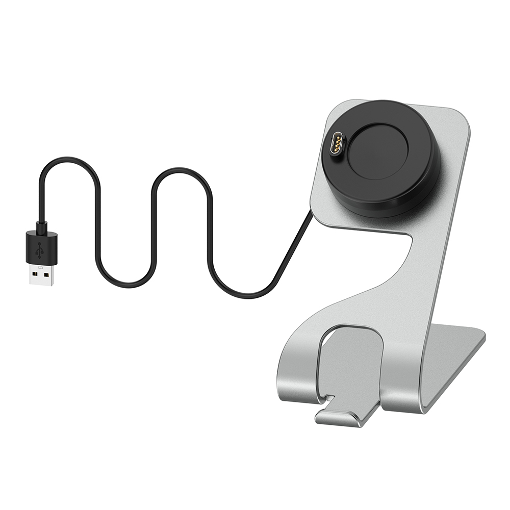 Ladeständer für Garmin Venu 4 3 3S/Fenix 8 7X Ladung Vivoactive 6 5 Kabel Dockkabel für Fenix 5 5X Plus 6 6X 6s/Instinkt 3: Grau